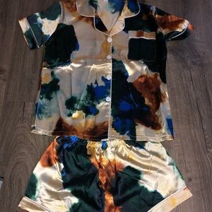 SHEIN silk PJ set brand new